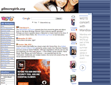 Tablet Screenshot of gilmoregirls.org